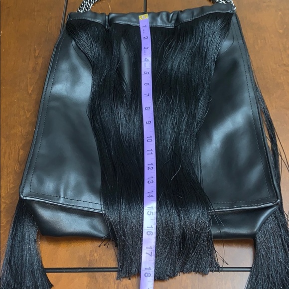 Zara TRF black fringe bag - Picture 14 of 14